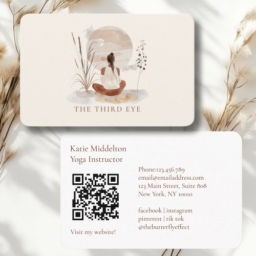 QR Code-  Yoga Reiki Wellness  Business Card