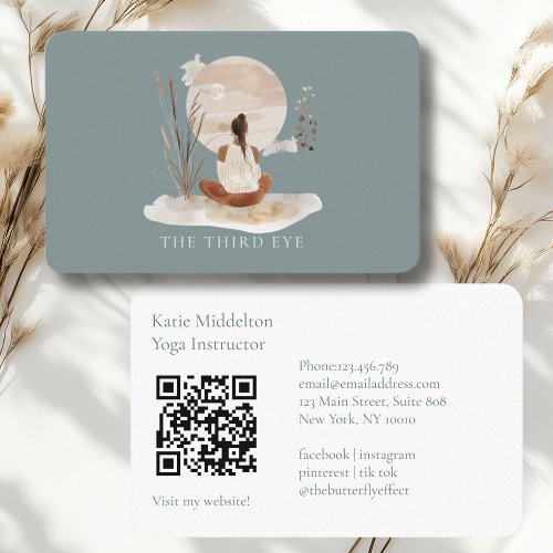 QR Code-  Yoga Reiki Wellness  Business Card