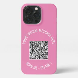 QR Code Your Special Message Modern Surprise Gift iPhone 13 Pro Case