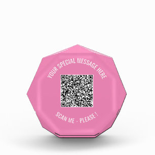 QR Code Your Special Message Surprise Photo Block