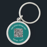 QR Code Your Text Message Surprise Keychain Gift<br><div class="desc">Choose Colors and Font - Your Special QR Code Info and Custom Text Personalized Modern Gift - Add Your QR Code - Image or Logo - photo / Text - Name or other info / message - Resize and Move or Remove / Add Elements - Image / Text with Customization...</div>