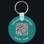 QR Code Your Text Message Surprise Keychain Gift<br><div class="desc">Choose Colors and Font - Your Special QR Code Info and Custom Text Personalized Modern Keychains / Gift - Add Your QR Code - Image or Logo - photo / Text - Name or other info / message - Resize and Move or Remove / Add Elements - Image / Text...</div>