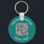 QR Code Your Text Message Surprise Keychain Gift<br><div class="desc">Choose Colors and Font - Your Special QR Code Info and Custom Text Personalized Modern Keychains / Gift - Add Your QR Code - Image or Logo - photo / Text - Name or other info / message - Resize and Move or Remove / Add Elements - Image / Text...</div>