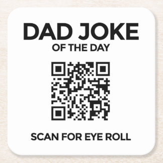 QR Dad Joke Coaster