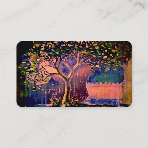  QR Fantasy Ethereal TREE  AP82 Business Card