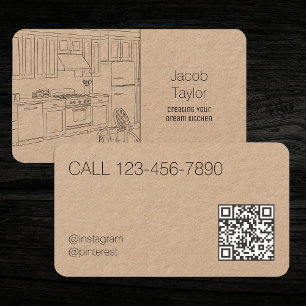 QR Kitchen Cabinetry Business Card