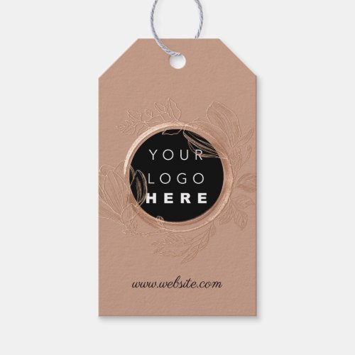 Qr Logo Product Description Price Rose Gold  Gift Tags