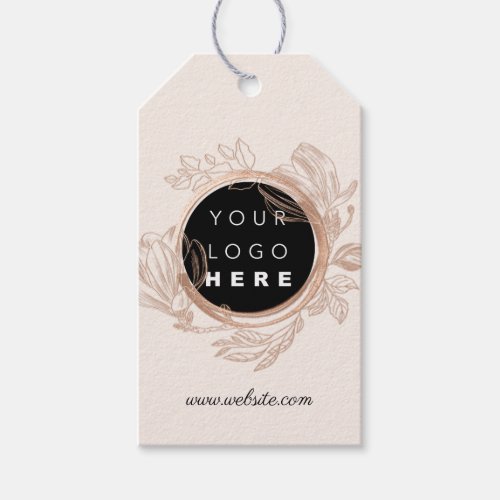 Qr Logo Product Description Price Rose Pastel  Gift Tags