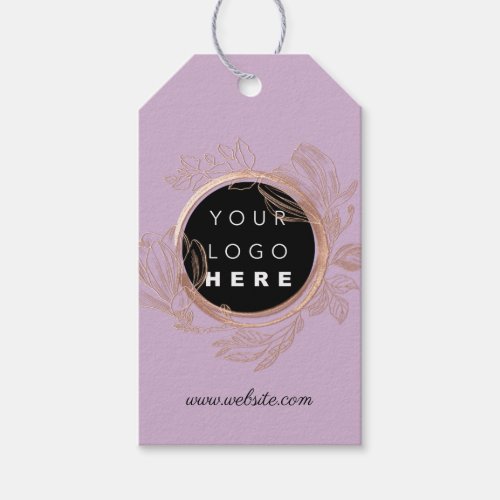 Qr Logo Product Description Price Rose Violet Gift Tags