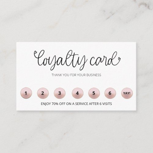  QR LOGO Rewards Hearts Thank you  Loyalty Card