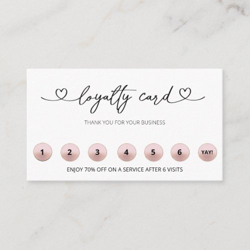  QR LOGO Rewards Hearts Thank you  Loyalty Card