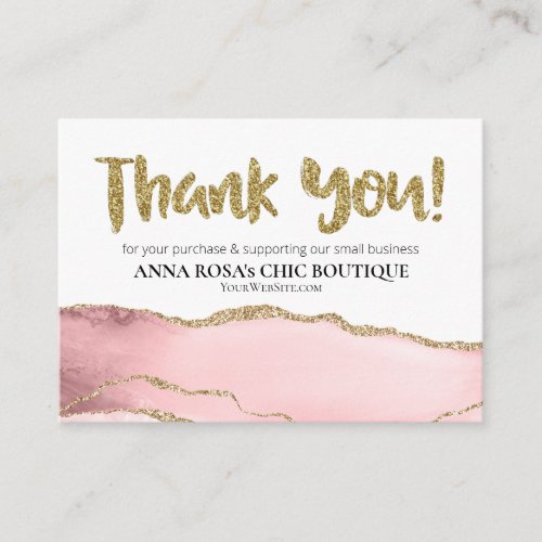 *~* QR Logo THANK YOU Review Aqate Branding AP8 Enclosure Card