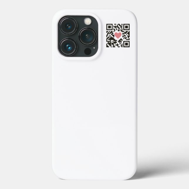 QR Love Code Case-Mate iPhone Case (Back)