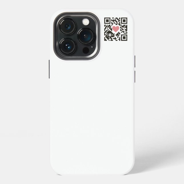 QR Love Code Iphone Case (Back)