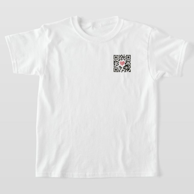 QR Love Code T-Shirt (Laydown)