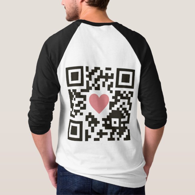 QR Love Code T-Shirt (Back)