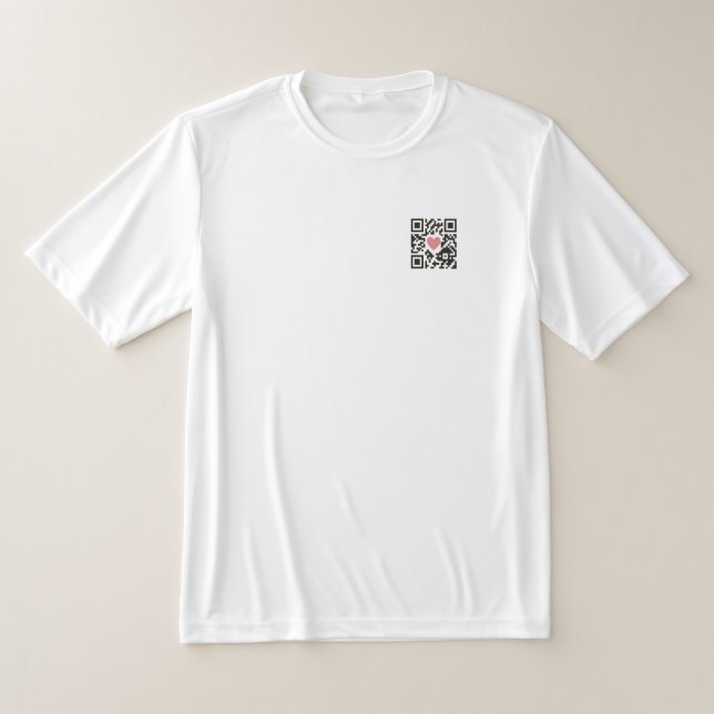 QR Love Code T-Shirt (Laydown)