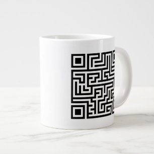 QR Maze Giant Coffee Mug