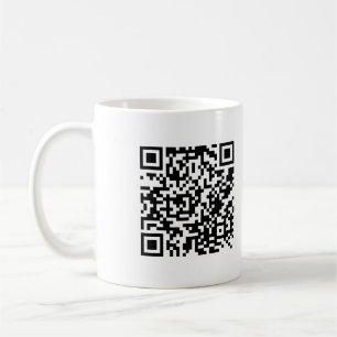 "QR me SAFE" red mug