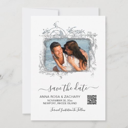  QR Photo SAVE the DATE Wedding  _ AR6 Website Invitation