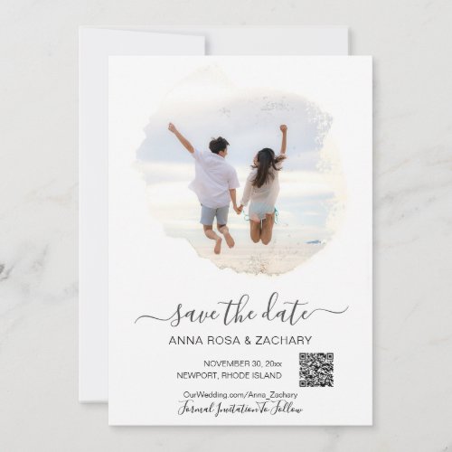  QR  Photo _ WEDDING SAVE the DATE AR6 Website  Invitation