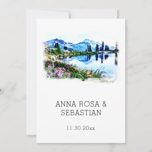 *~* QR RSVP Florence Italy Firenze AP19 Wedding  Invitation