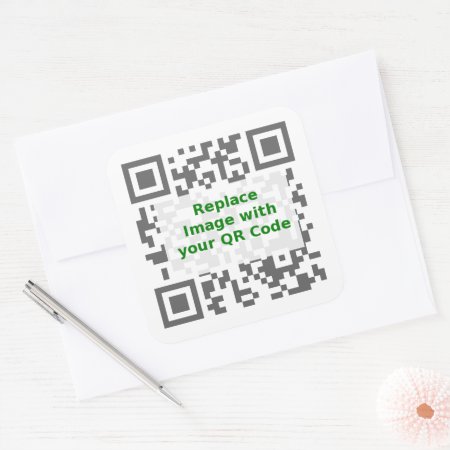 Qr Scan Code - Promote Your Message Anywhere Square Sticker