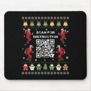 Qr Trump Dance Code President Scan For Instruction Mouse Pad