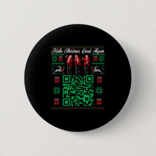 Qr Trump Dance Code Santa Trump Make Christmas Gre Button