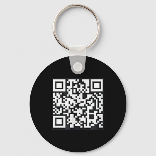 Qr Trump President Trump Dance Code Funny Uni Keychain (Front)