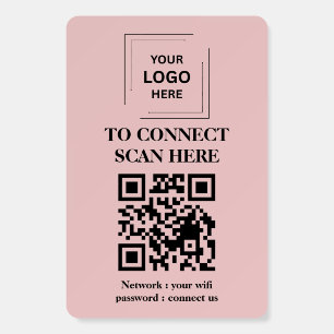 QR WiFi Foam Board Scan Connect Display