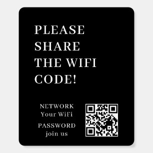 QR WiFi Foam Board Scan Connect Display