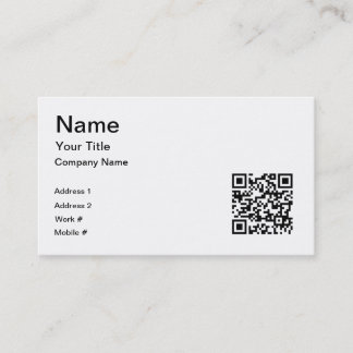 QrCode Business Card