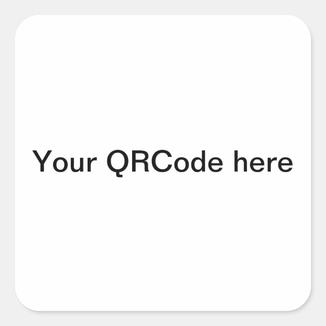 QRCode for your shop Square Sticker (Front)