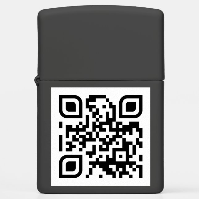 QRLIGHTER.COM CUSTOM QR  ZIPPO LIGHTER (Front)