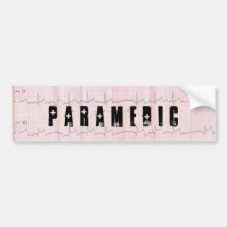 QRS EKG EMS PARAMEDIC BUMPER STICKER