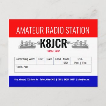 Qsl Card Amateur Radio Station For Cw Ops by hamgear at Zazzle