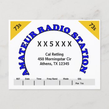 Qsl Card Design For You by hamgear at Zazzle