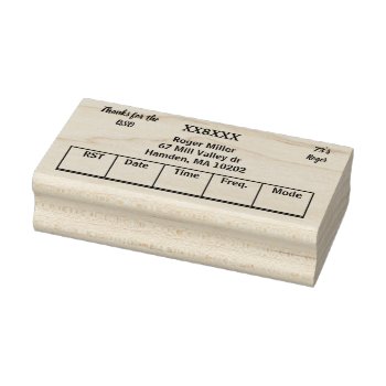 Qsl Card Stamp by hamgear at Zazzle
