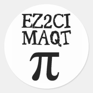 QT Pi Cutie Pie Classic Round Sticker