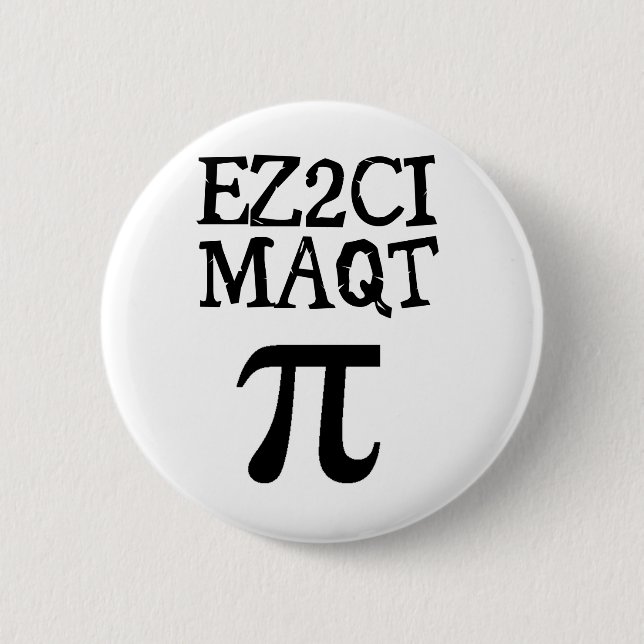 QT Pi  Cutie Pie Pinback Button (Front)