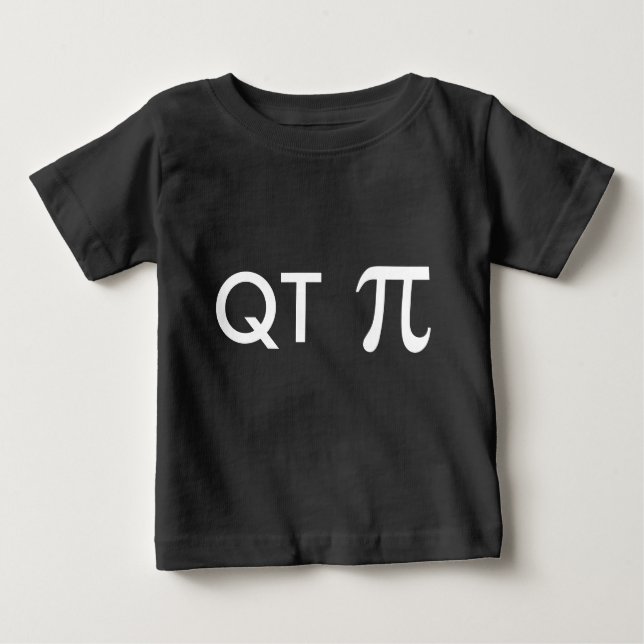 QT Pi Geeky Baby T-Shirt (Front)