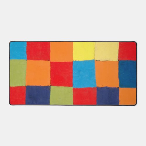 Qu 1 Color Chart by Paul Klee   Desk Mat