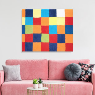 "Qu 1" Color Chart Paul Klee Canvas Print