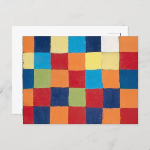 Qu 1 Color Chart  Paul Klee  Postcard