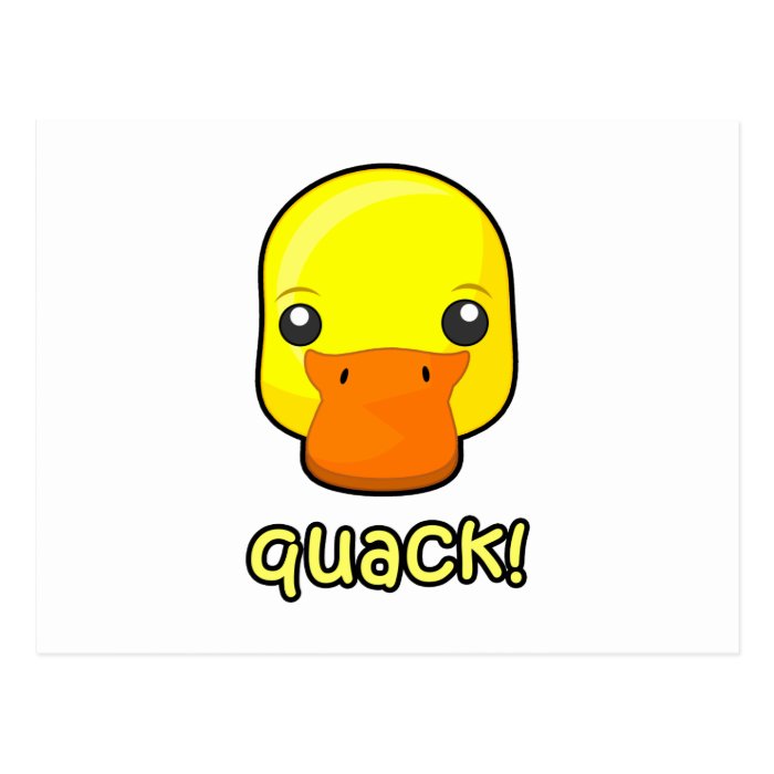 Quack Duck Post Card