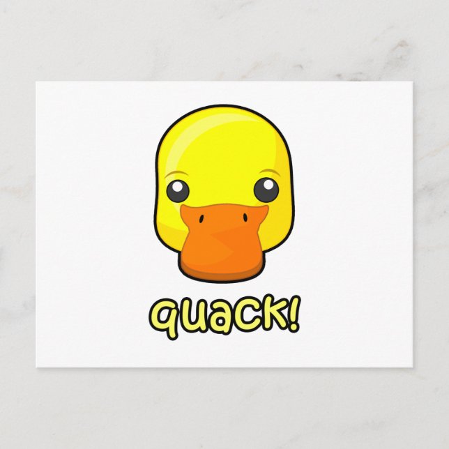 Quack! Duck Postcard (Front)