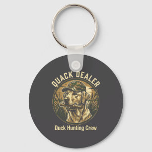 Quack Er Funny Duck Hunting Labrador Retriever Dog Keychain