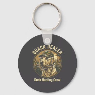 Quack Er Funny Duck Hunting Labrador Retriever Dog Keychain