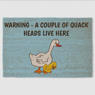QUACK HEAD DUCKS FIBER DOORMAT